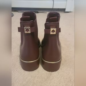 Kate Spade Burgundy Chelsea Rainboots